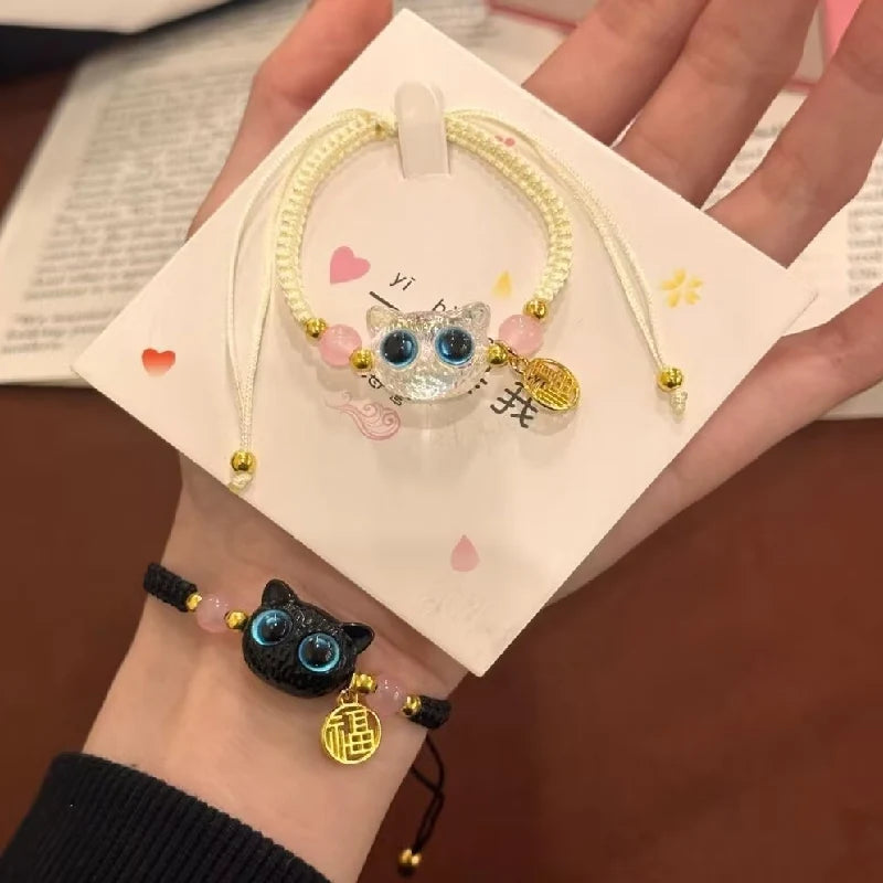 Handmade Lucky FU Blue Big Eye