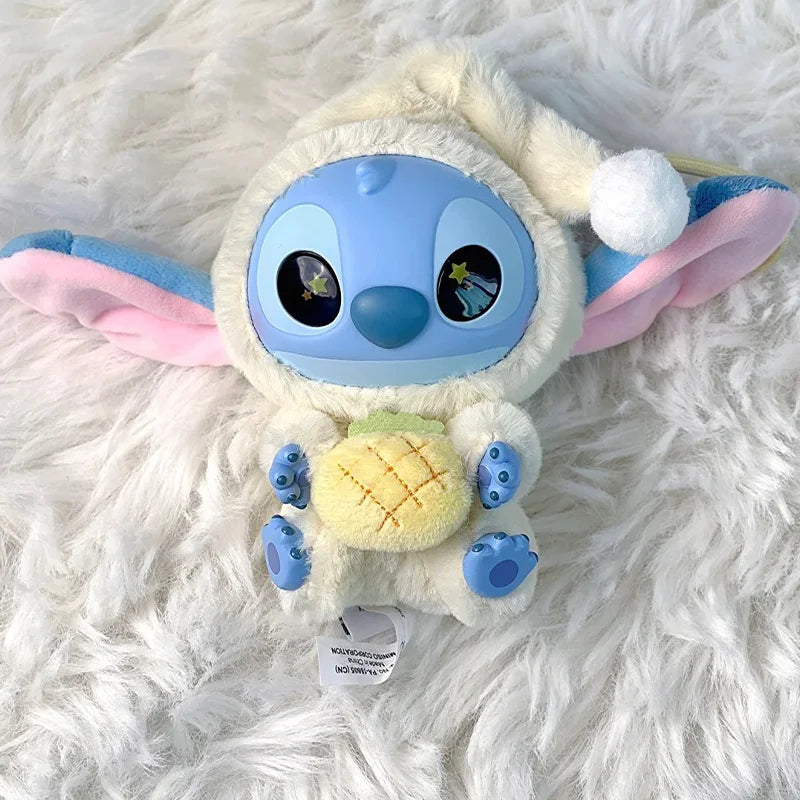 New Miniso Disney Stitch Eat, Sleep Series Vinyl Blind Box Pendant Cute Doll Mystery Box Toy Plush Doll Holiday Gift