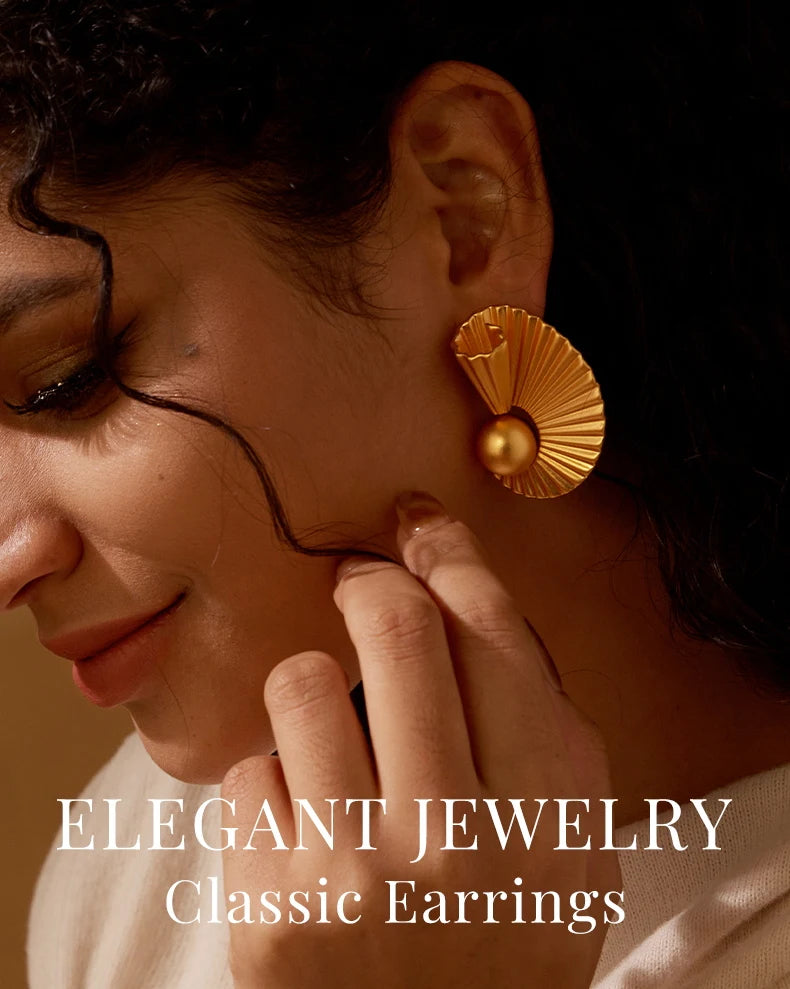 18K Gold Plated Earings Fashion Jewelry Accessory Oorbellen