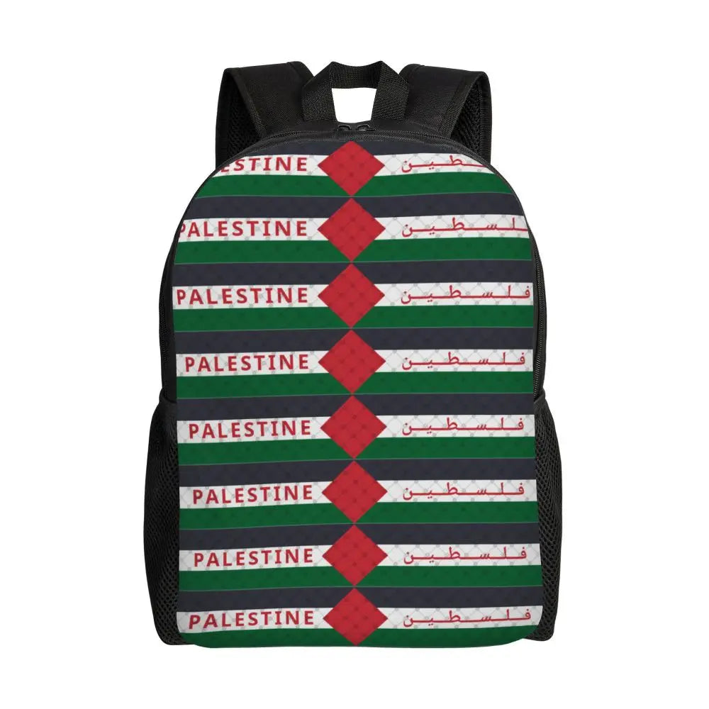 Custom Palestinians Keffiyeh Pattern Backpacks for Women Men Water Resistant