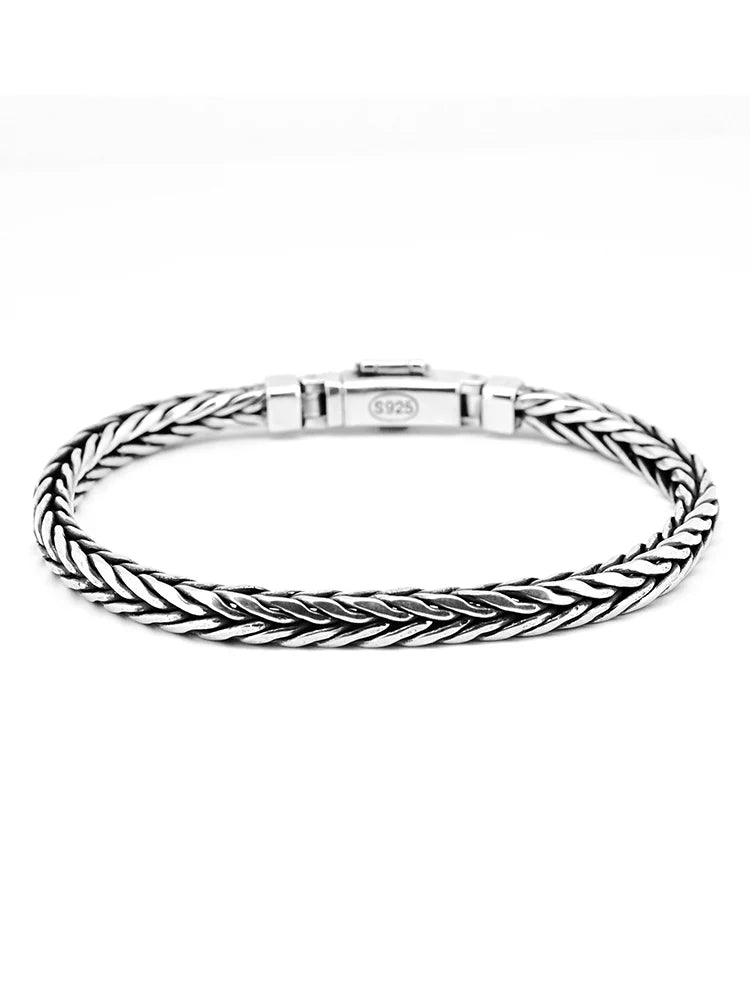 Men’s Retro Keel Bracelet – Pure Silver Power