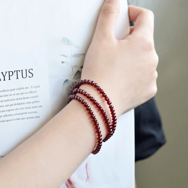 Natural Red Pomegranate Stone