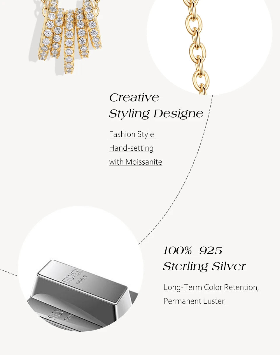 Eternal Wheel Moissanite Necklace