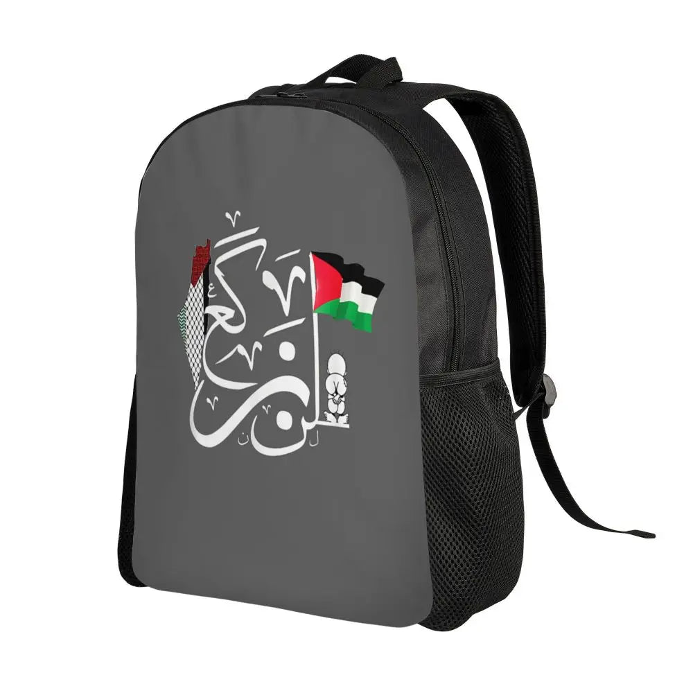 Custom Palestinians Keffiyeh Pattern Backpacks for Women Men Water Resistant