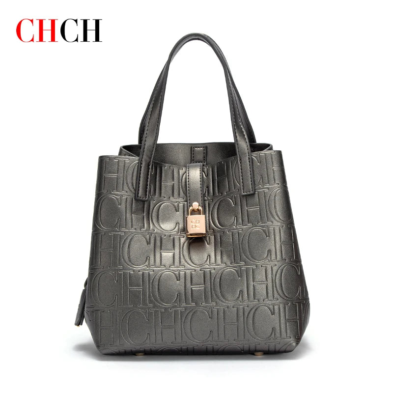 CHCH Women's Tote Bag New Steel Embossed Handheld