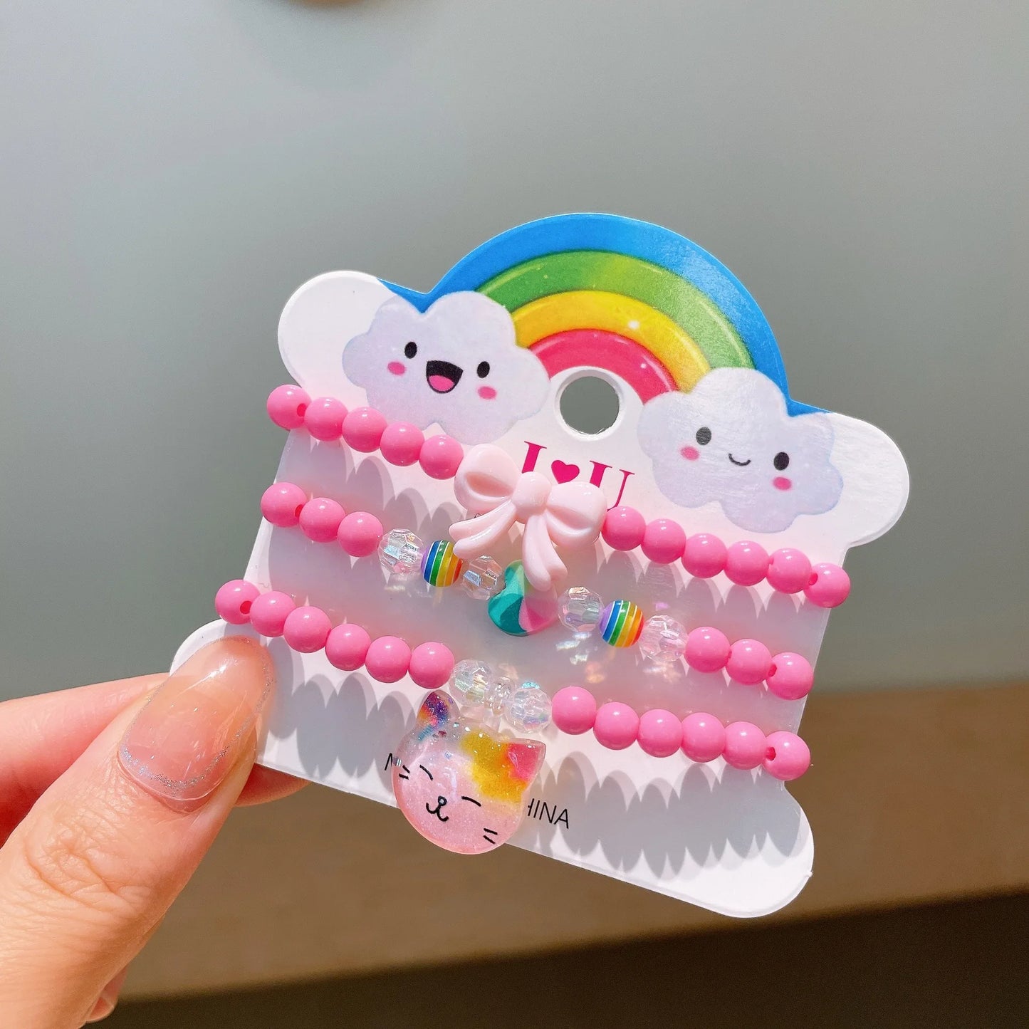 Cute Resin Bracelet Set – 3pcs