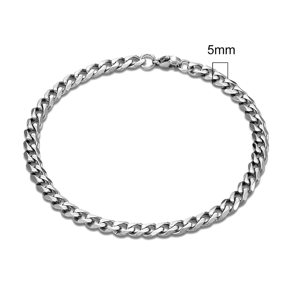 Men’s Rock Curb Chain Bracelet