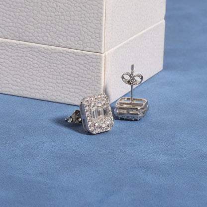 DiamondEdge™ Rectangular Moissanite Earrings