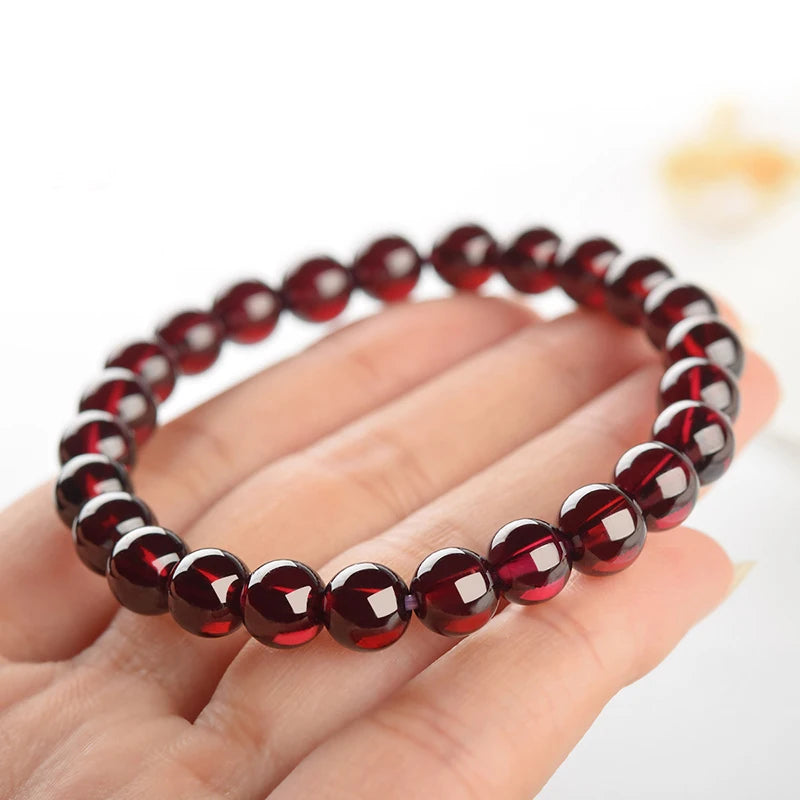 Natural Red Pomegranate Stone