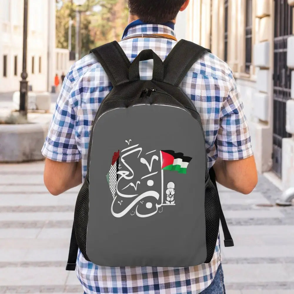 Custom Palestinians Keffiyeh Pattern Backpacks for Women Men Water Resistant