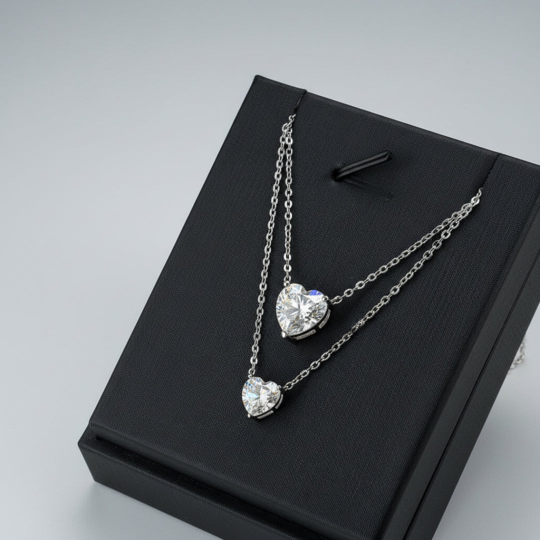 Pure Love Heart Moissanite Pendant