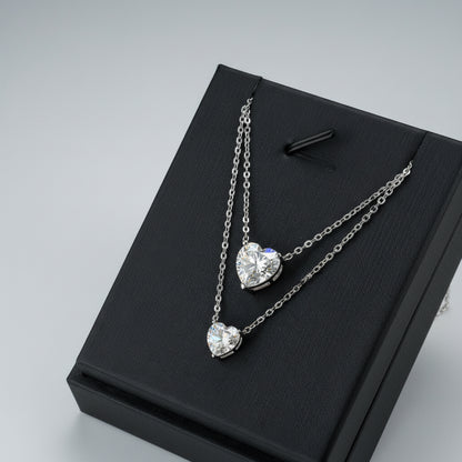 Pure Love Heart Moissanite Pendant