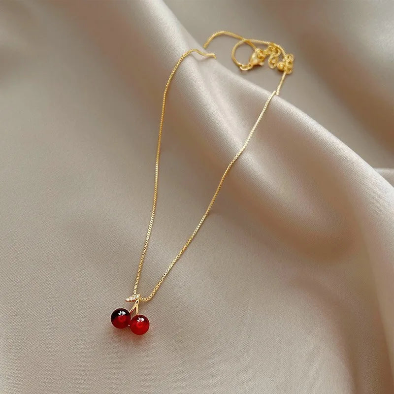 Red Cherry Necklaces