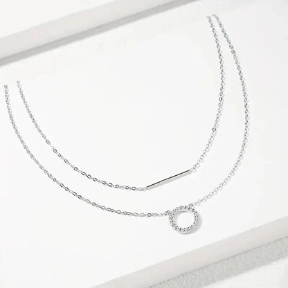 Infinity Glow Moissanite Loop Pendant Necklace
