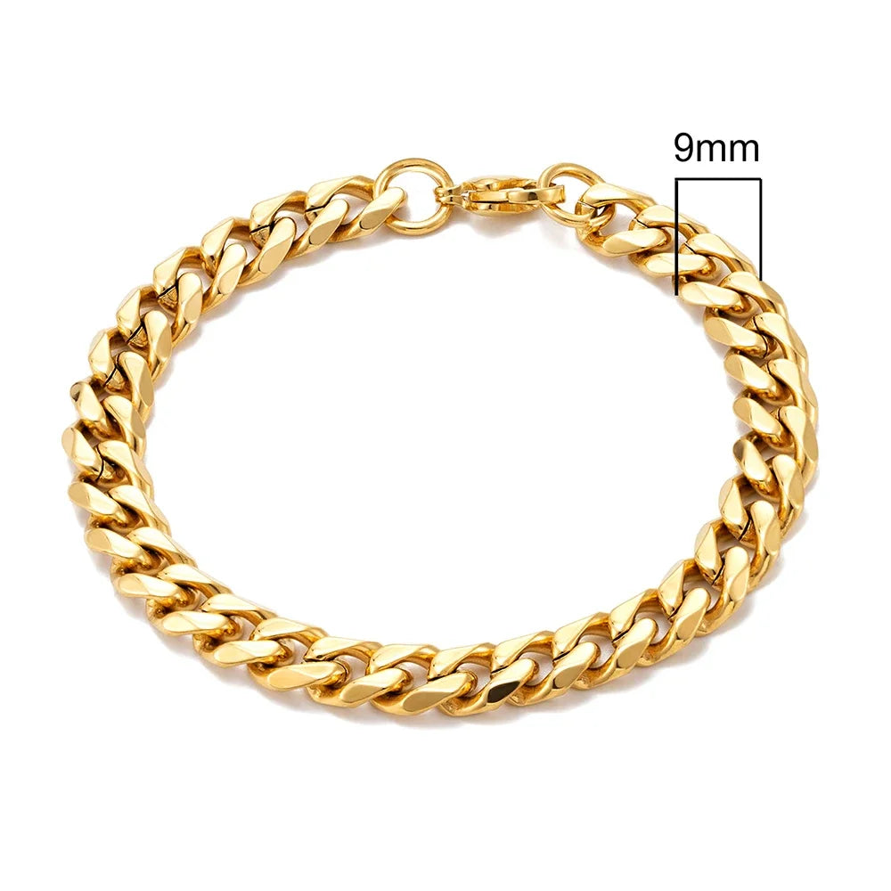 Men’s Rock Curb Chain Bracelet