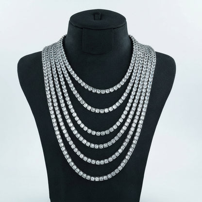 Diamond Frost Moissanite Tennis Necklace