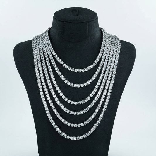 Diamond Frost Moissanite Tennis Necklace
