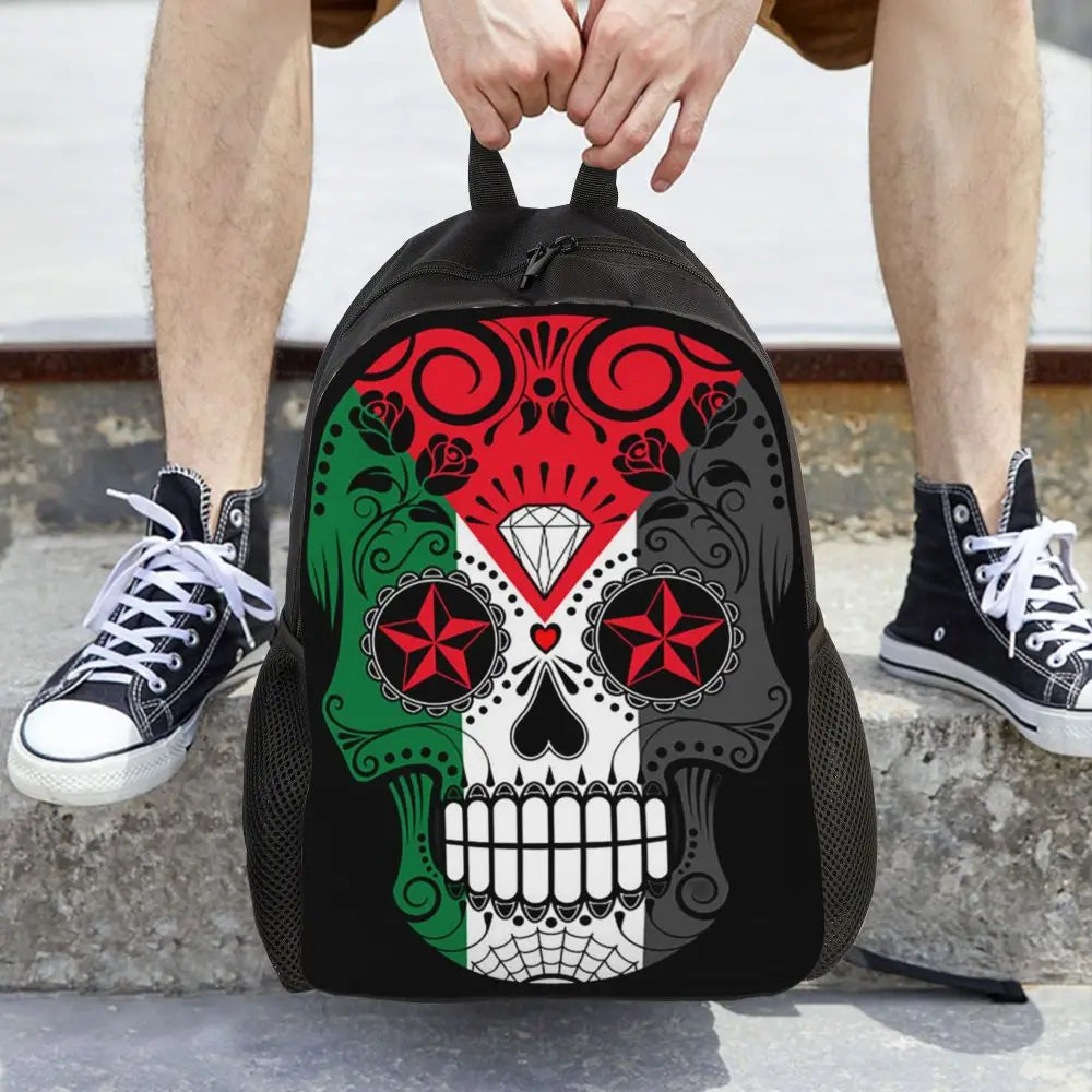 Custom Palestinians Keffiyeh Pattern Backpacks for Women Men Water Resistant