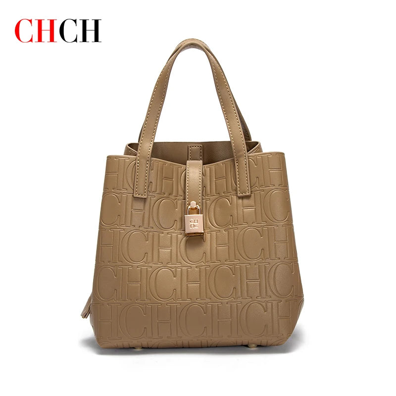 CHCH Women's Tote Bag New Steel Embossed Handheld