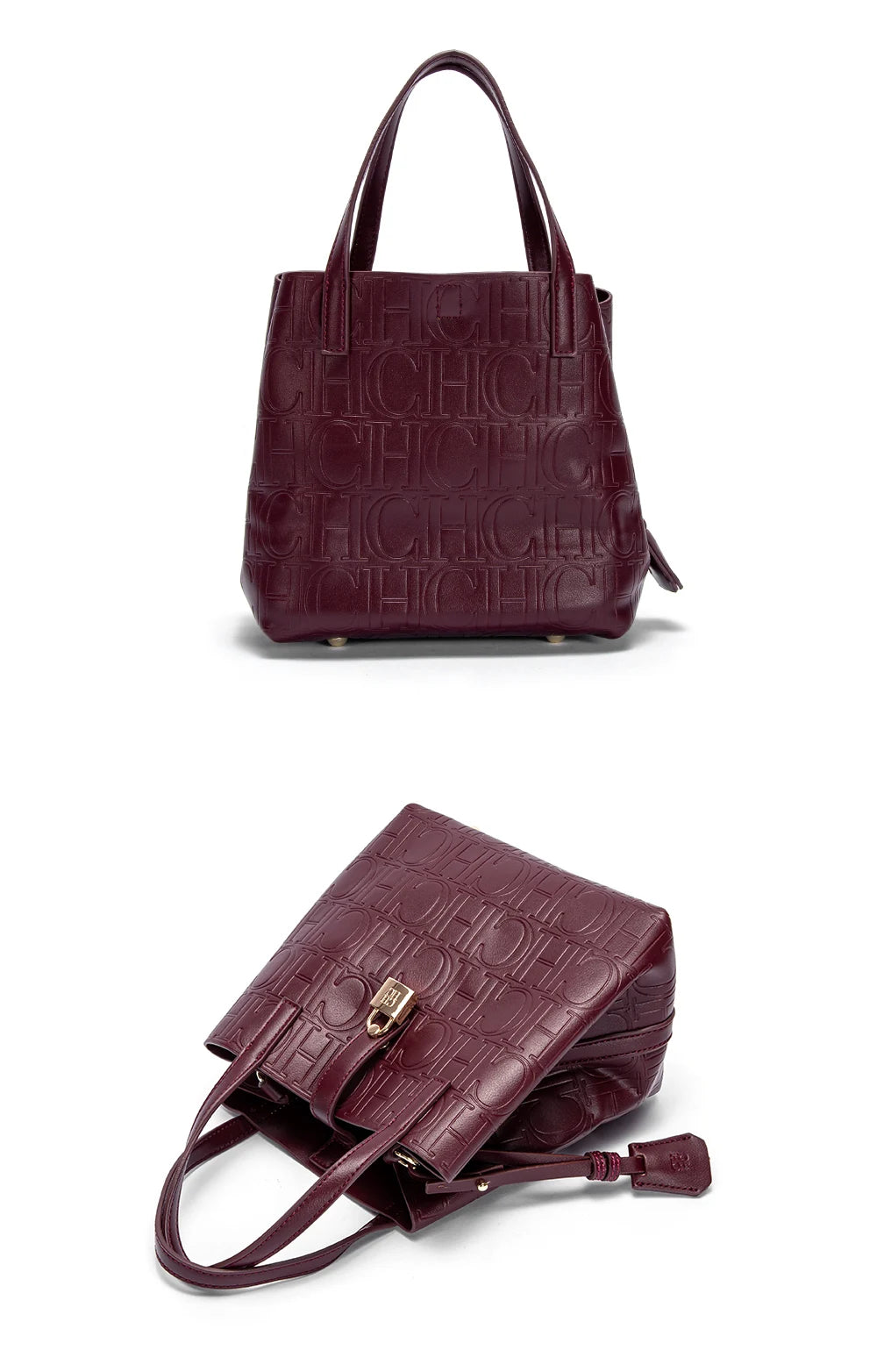 CHCH Women's Tote Bag New Steel Embossed Handheld