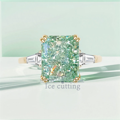 Elegant Moissanite Solitaire Ring – Premium Sterling Silver Jewelry for Women