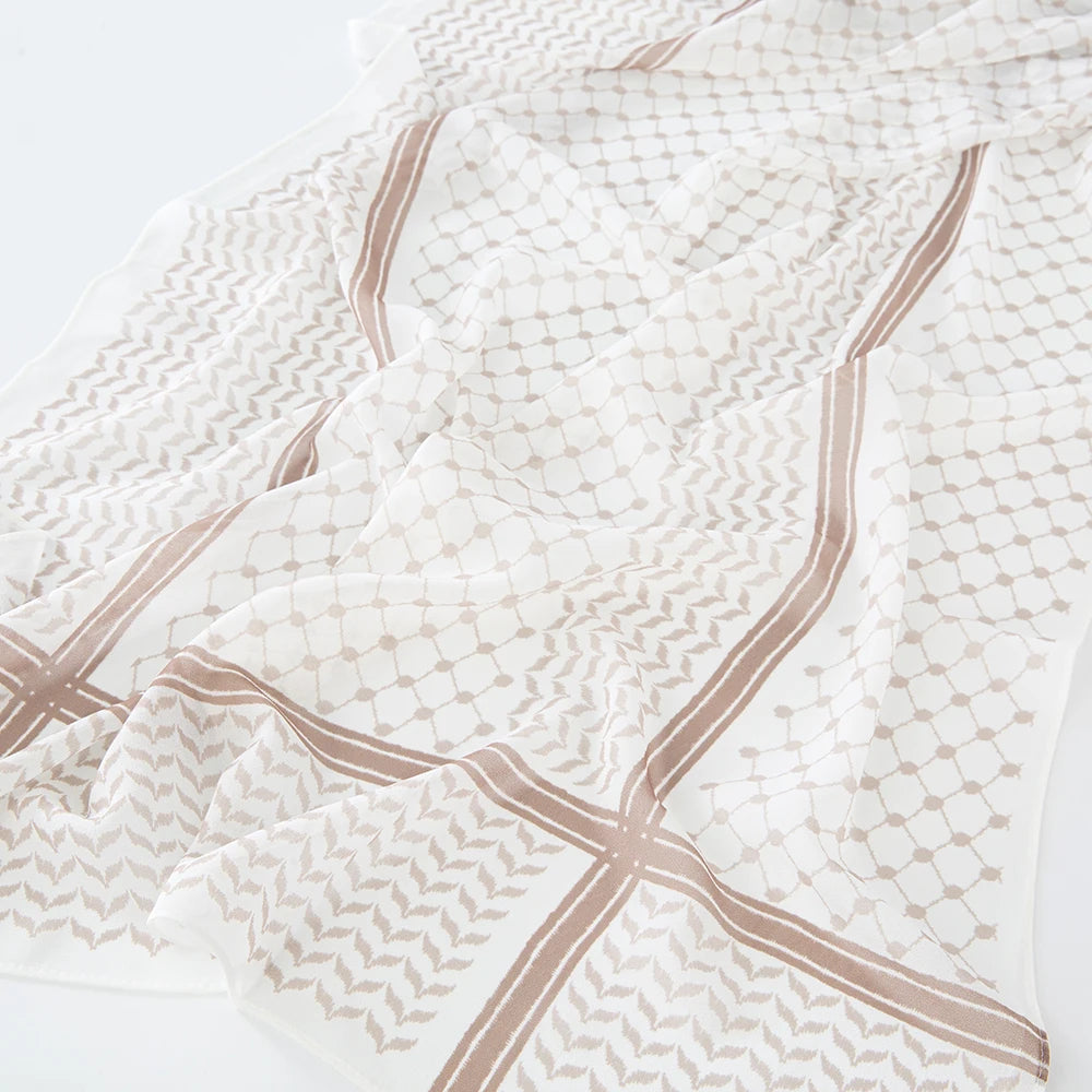 Chiffon Hijab Keffiyeh