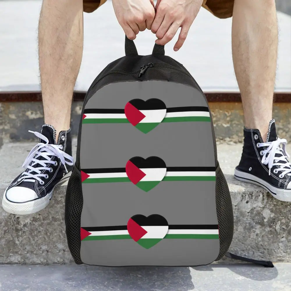 Custom Palestinians Keffiyeh Pattern Backpacks for Women Men Water Resistant