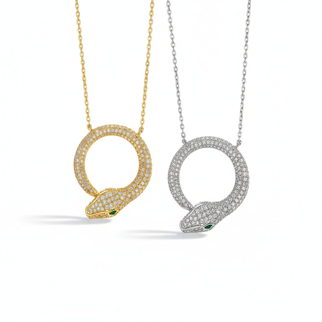 Serpent Luxe Moissanite Necklace