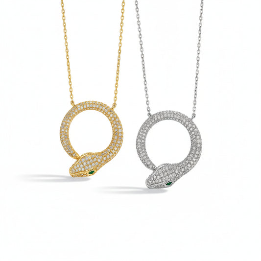 Serpent Luxe Moissanite Necklace