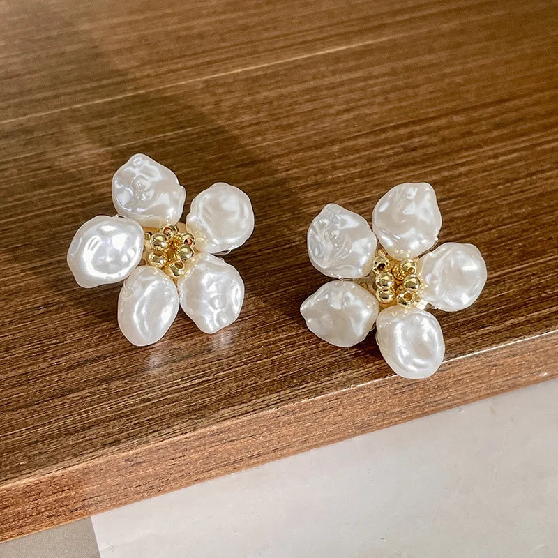 Pearl Blossom Earrings