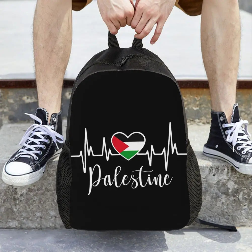 Custom Palestinians Keffiyeh Pattern Backpacks for Women Men Water Resistant