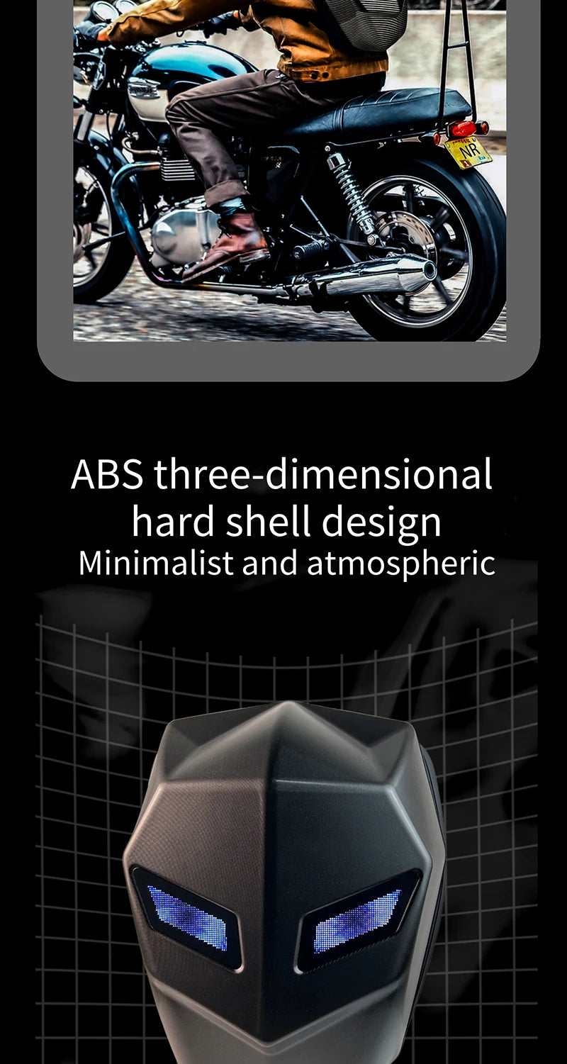 LED Backpack For Man Hard Shell LED Motorcycle Cycling Helmet Backpack for woman Business Travel Waterproof Laptop Backpack