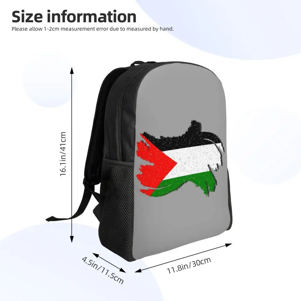 Custom Palestinians Keffiyeh Pattern Backpacks for Women Men Water Resistant