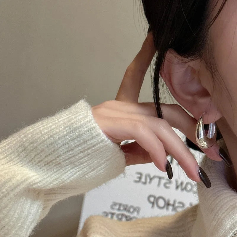 U-shaped Earrings S925 Sterling Silver