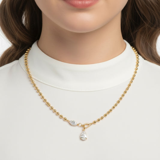 The Golden Desire Teardrop Necklace
