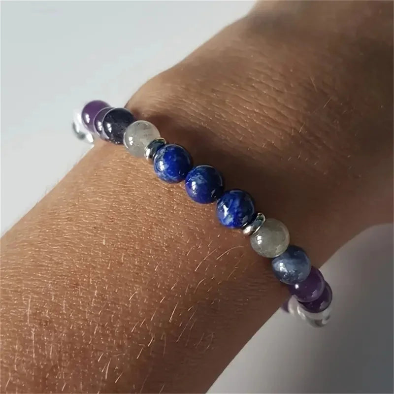 Natural Stone Crystal Beads Bracelet