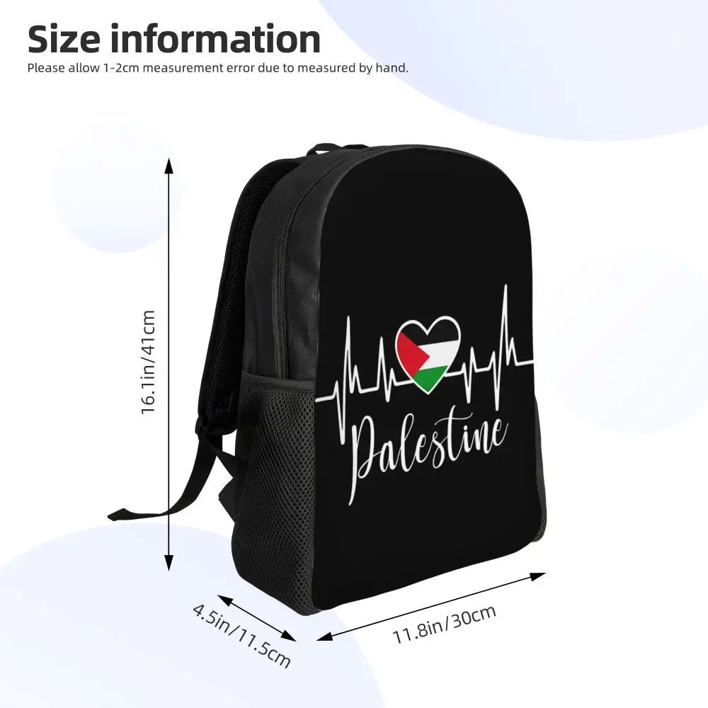 Custom Palestinians Keffiyeh Pattern Backpacks for Women Men Water Resistant