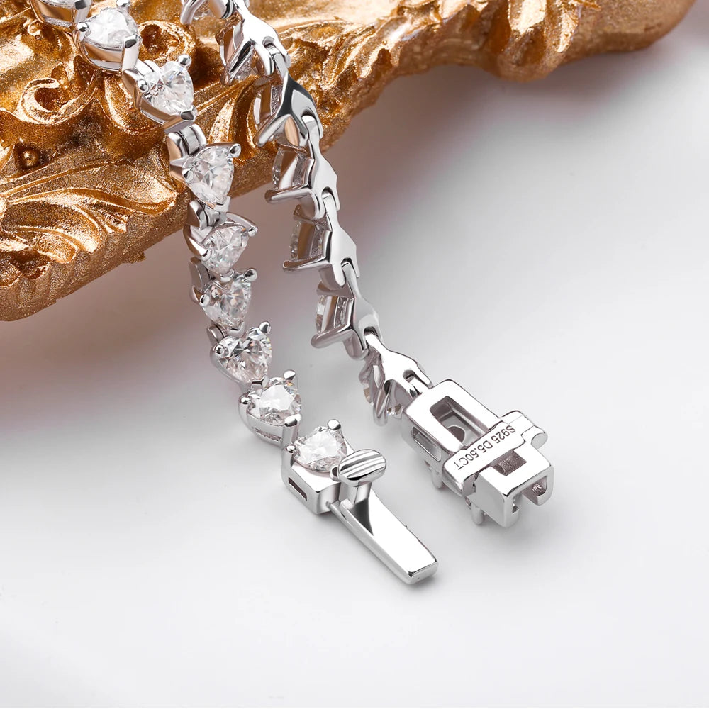 Amora Heart Tennis Bracelet