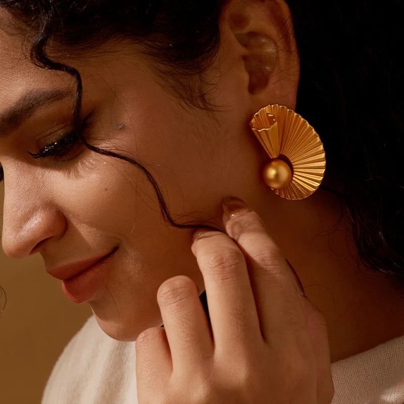 18K Gold Plated Earings Fashion Jewelry Accessory Oorbellen