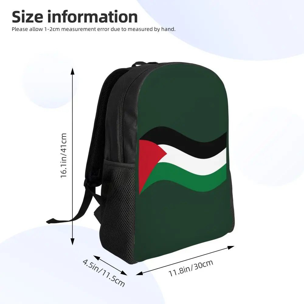 Custom Palestinians Keffiyeh Pattern Backpacks for Women Men Water Resistant
