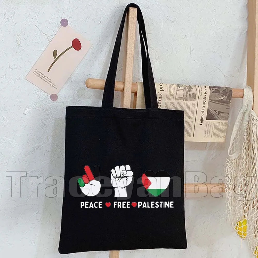 Heart Peace Floral Arabic Calligraphy Palestina Keffiyeh