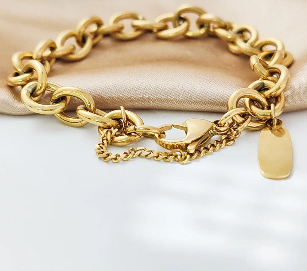 Stainless Steel Chain Bracelet Handmade