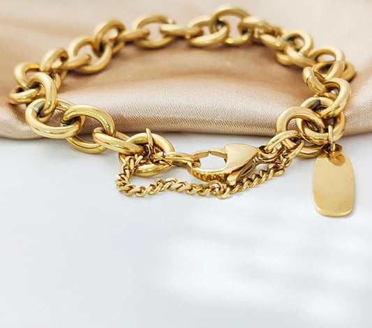 Stainless Steel Chain Bracelet Handmade