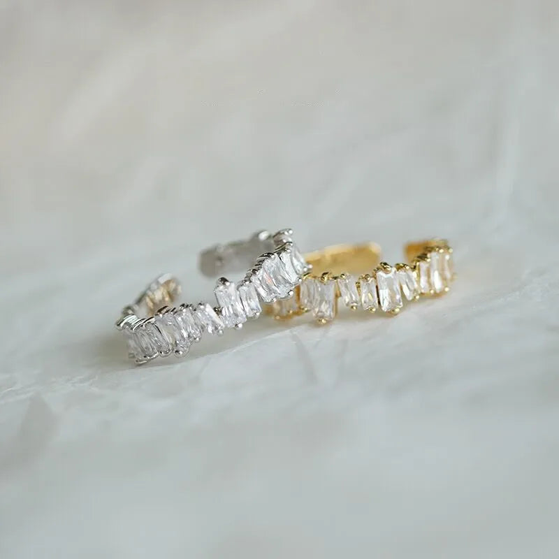 925 Sterling Silver Zircon Women's Ring