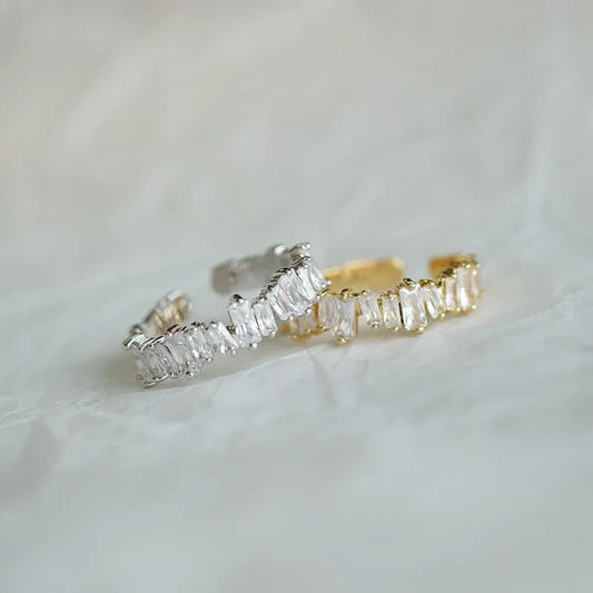 925 Sterling Silver Zircon Women's Ring