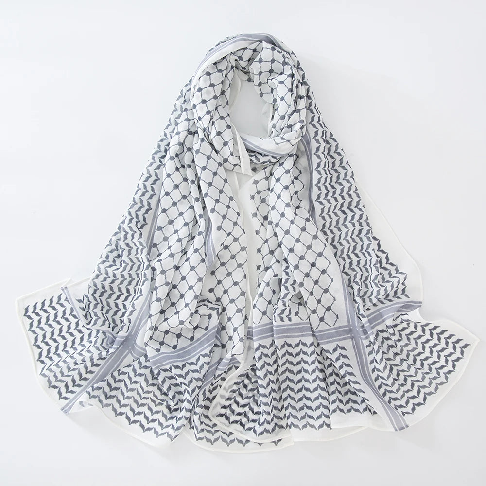 Chiffon Hijab Keffiyeh