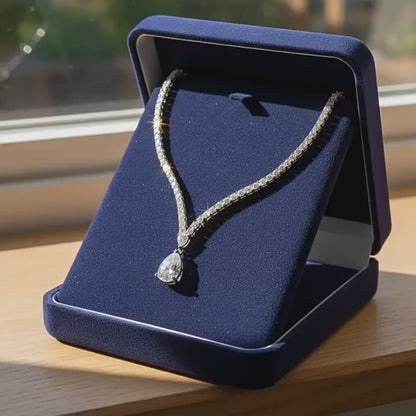 Vivia Drop Tennis Necklace